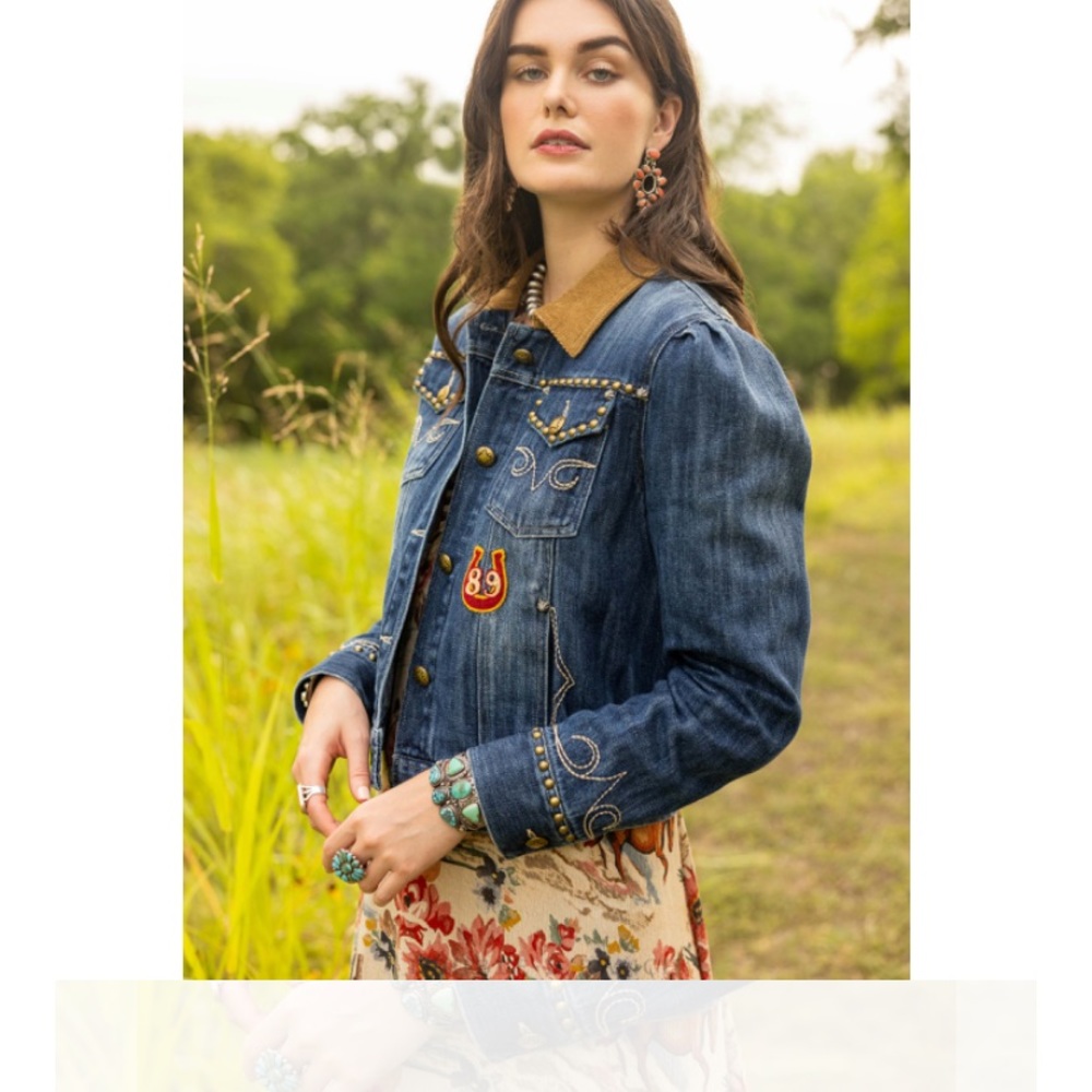Double D Ranch Wear NWT LOCKHART Denim Jacket - Picture 3 of 5